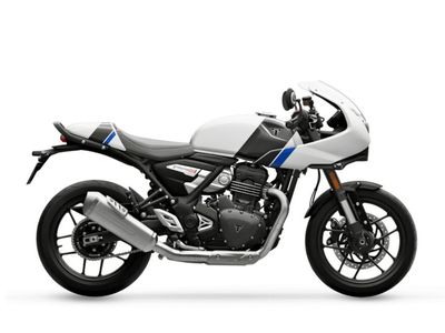2026 Triumph Thruxton 400 Pearl Metallic White / Storm Grey