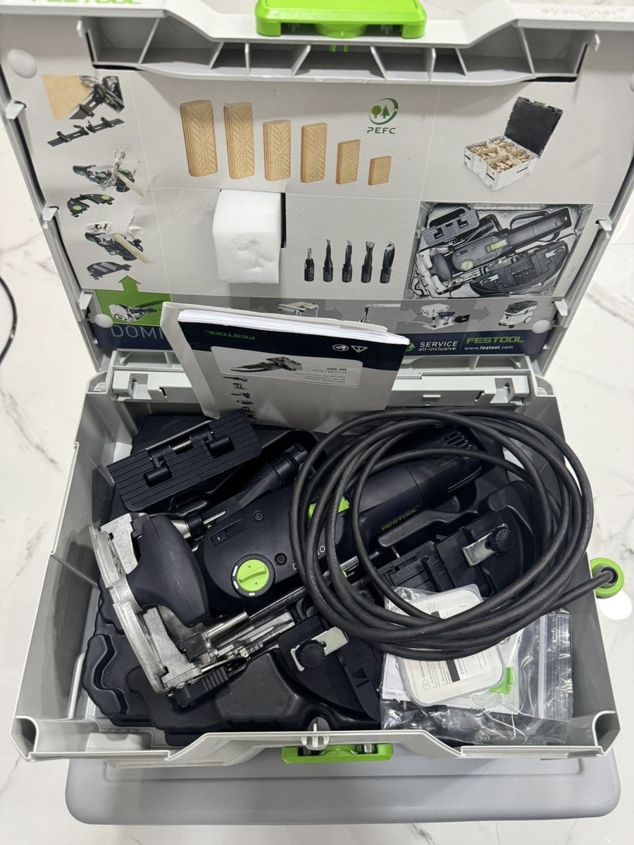 Festool Domino DF 500 Q-Set, Dominos In systainer , Woodpeckers Mortise Match
