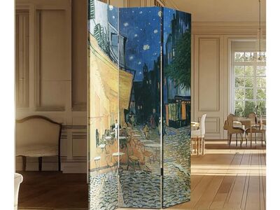 ARSTRIA 3-Panel 71in Folding Room Divider Van Gogh