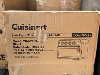 New Cuisinart Air Fryer Toaster Oven with Grill (TOA-70NAS)