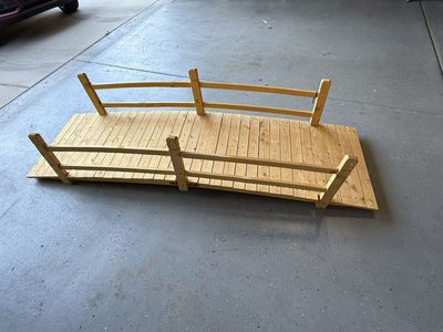 Custom Built Wooden Ramp - 9ft Long with Rails - Excellent Condition