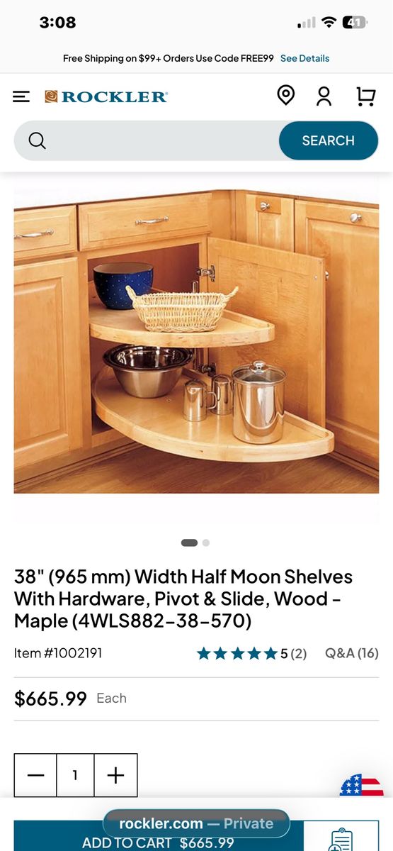 Under counter sliding shelves 