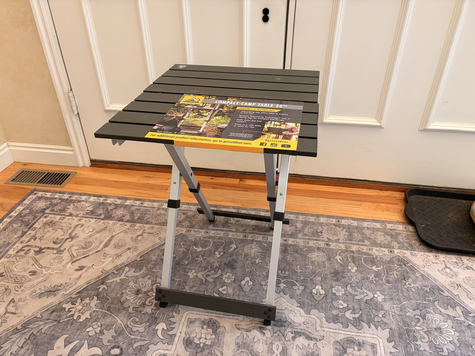 Brand New GCI Outdoor Compact Camp Table 20 Folding Aluminum Table