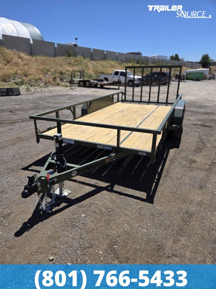 7x16 Maxx-D U3X Utility Trailer - 7K GVWR Dovetail