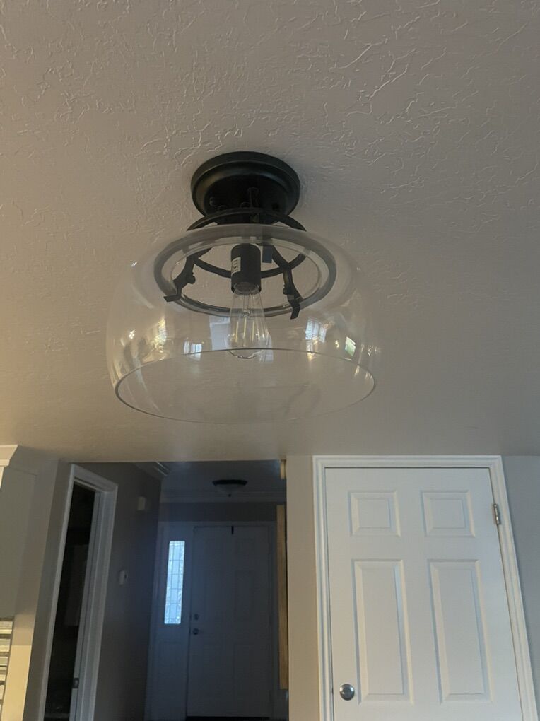 Black Trim Light Fixture