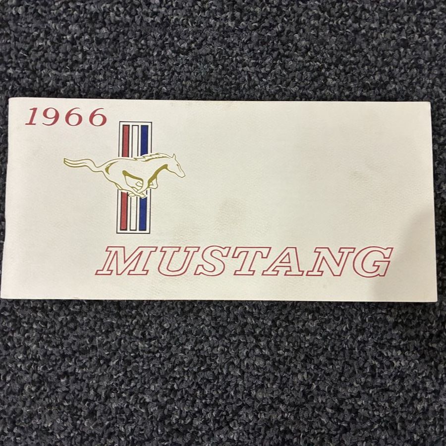 Vintage 1966 Ford Mustang Owner's Manual/Brochure - Classic Car Collectible