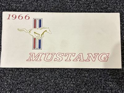 Vintage 1966 Ford Mustang Owner's Manual/Brochure - Classic Car Collectible