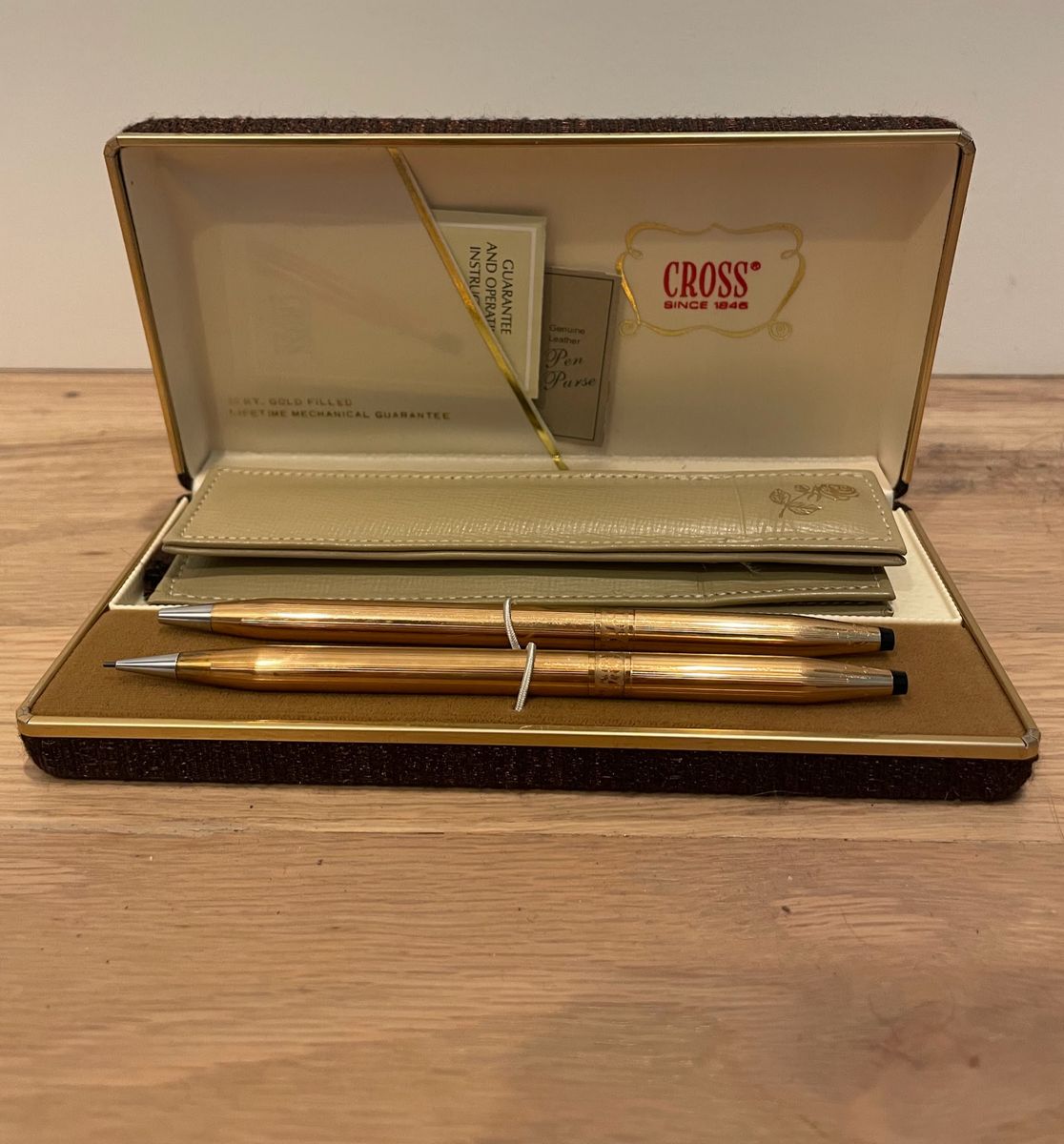 Vintage Cross 14kt Gold Pen and Pencil Set