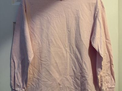 Plain ALSTYLE Apparel & Activewear Classic Long Sleeve T-Shirt - Pink, Size M