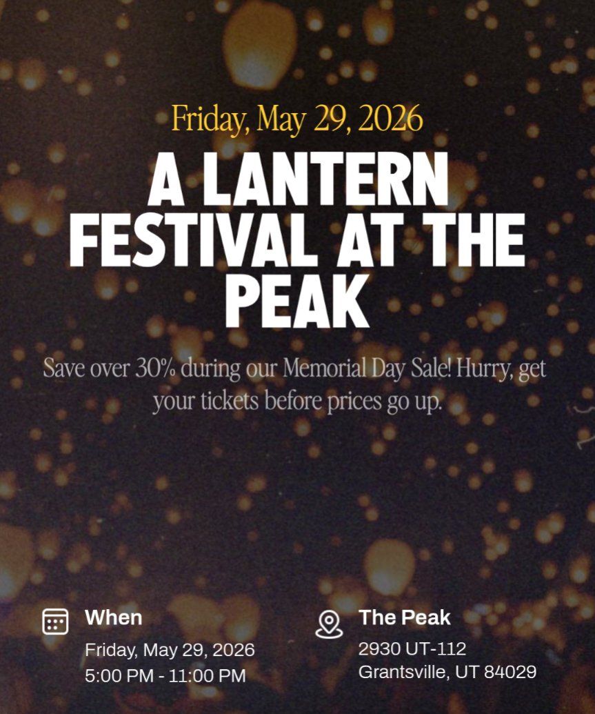2 Tickets for Lantern Festival May 29th