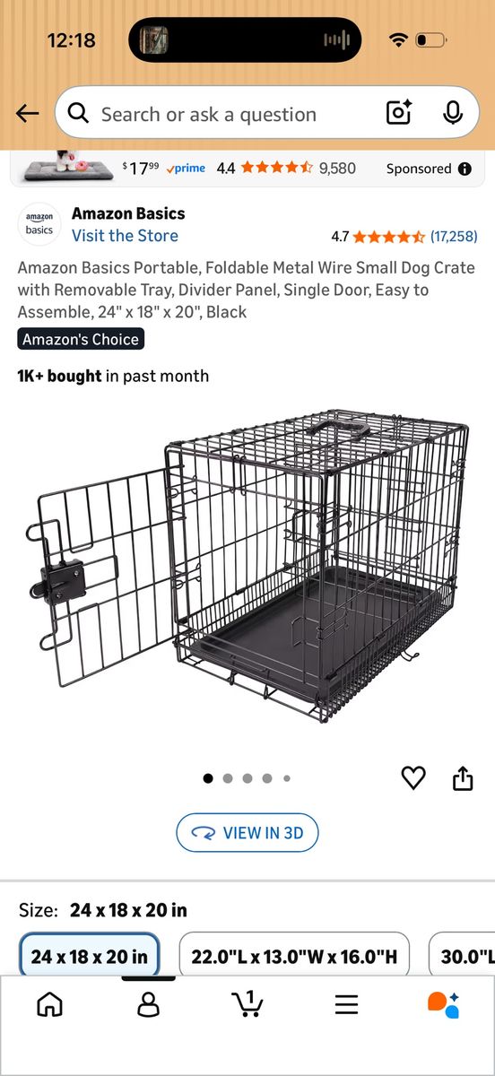 Pet crate brand new