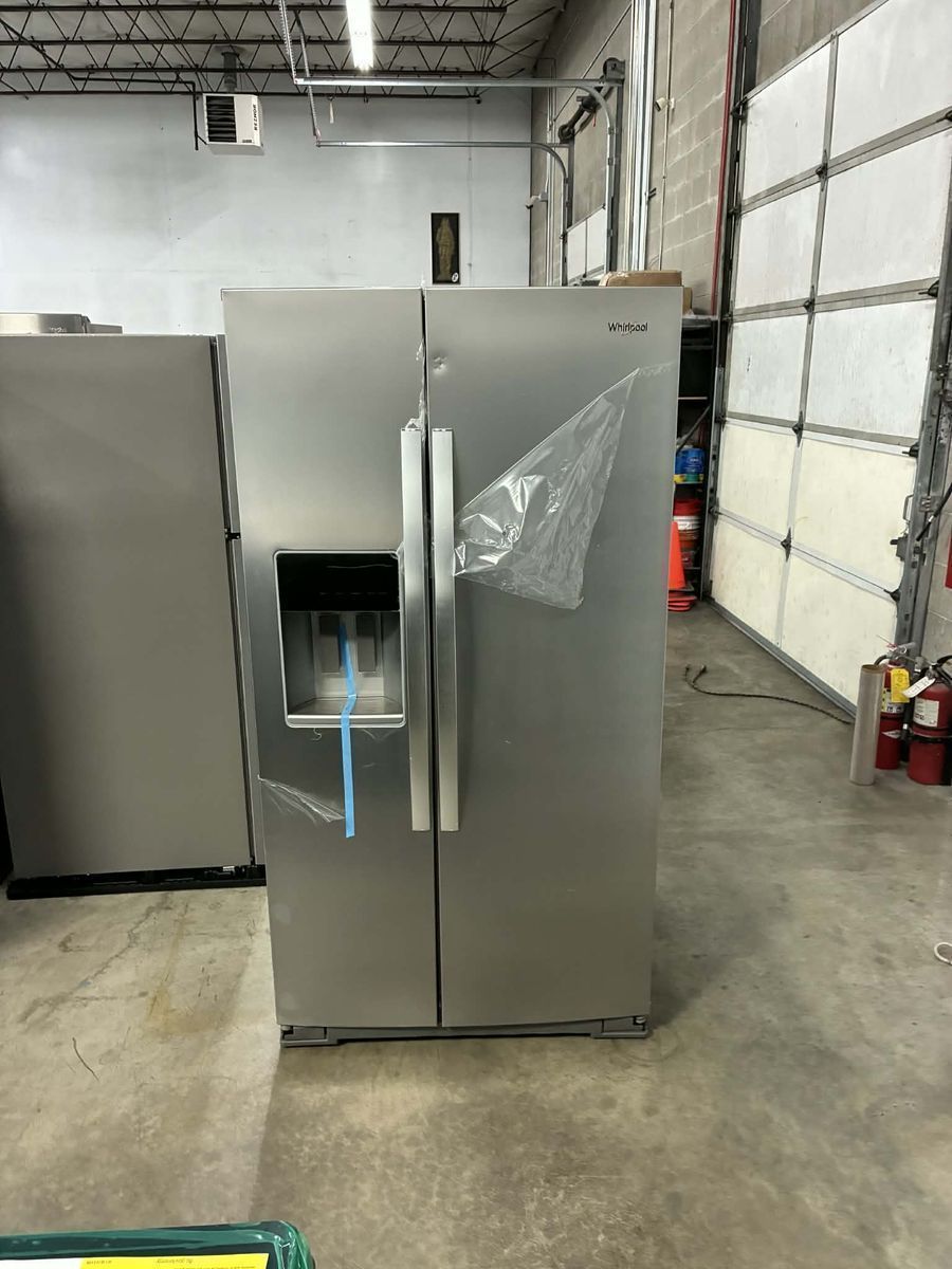 NEW WHIRLPOOL COUNTER DEPTH STAINLESS SIDE BY SIDE