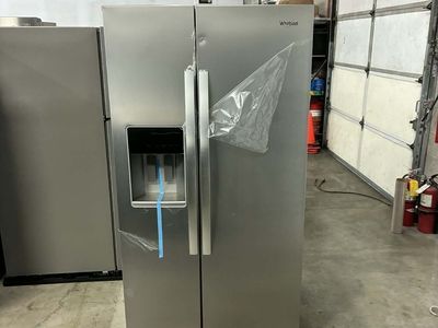 NEW WHIRLPOOL COUNTER DEPTH STAINLESS SIDE BY SIDE