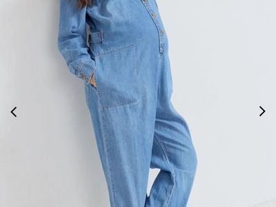 HATCH The Everyday Nursing Denim Jumpsuit - Size 0 (XS) Maternity, Functional Buttons