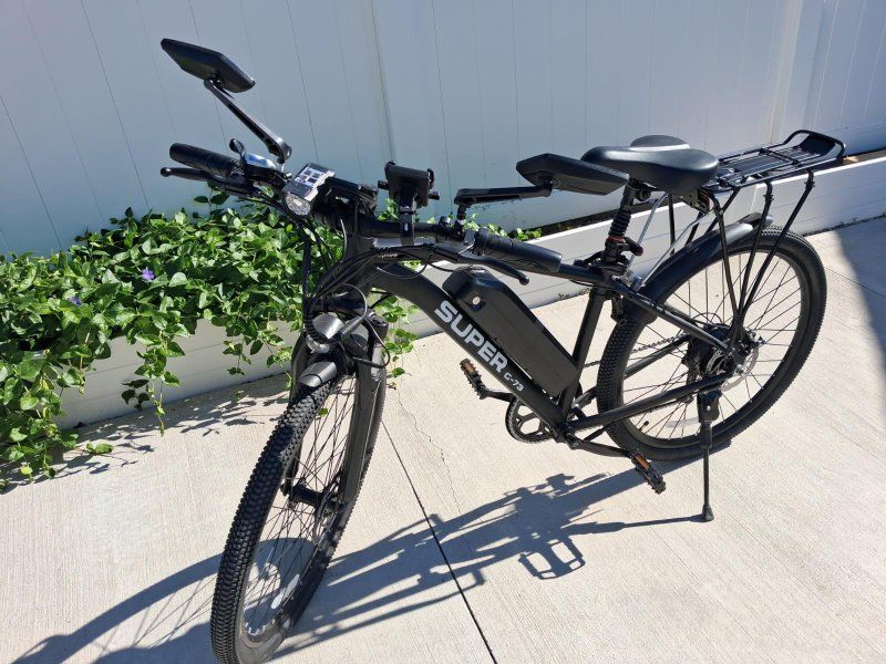 Uplsee SUPER C-73 Electric Commuter Bike with Rear Rack & Mirrors