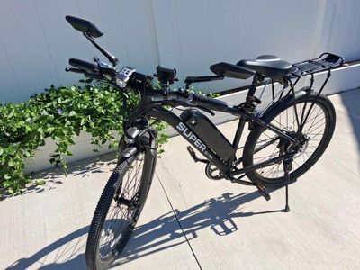 Uplsee SUPER C-73 Electric Commuter Bike with Rear Rack & Mirrors