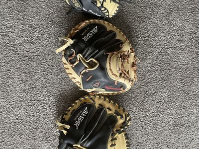 Trainers - All-Star Equalizer Pro Series Baseball Catcher's trainer Mitt Black/Tan new.