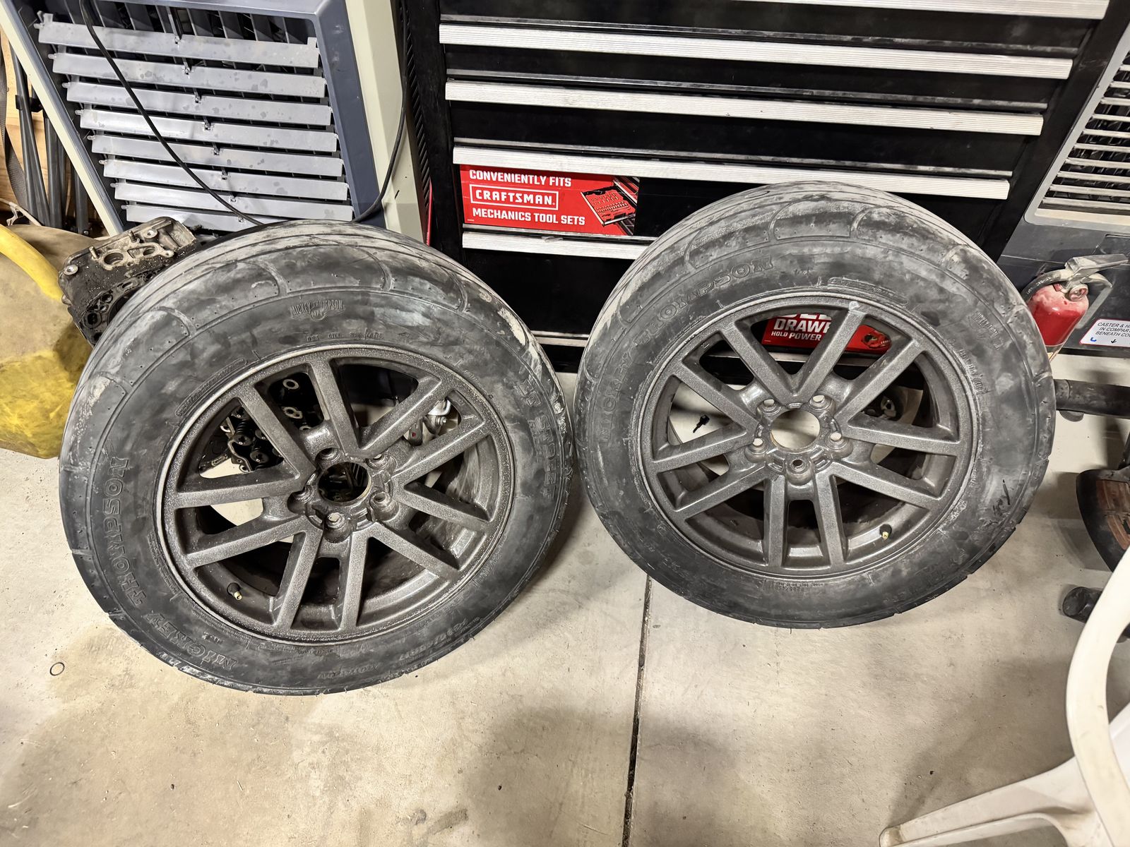 Powder Coated 5x120 Wheels w/ Drag Radials