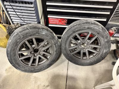 Powder Coated 5x120 Wheels w/ Drag Radials