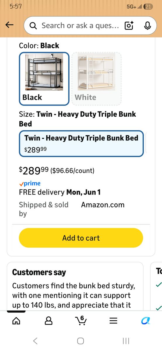 Brand new triple bunk bed