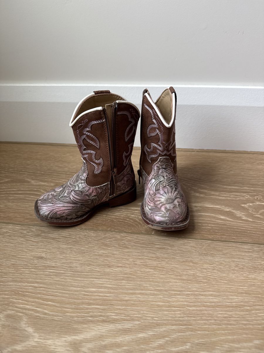 Kids Roper Raya Cowboy Boots Size 5