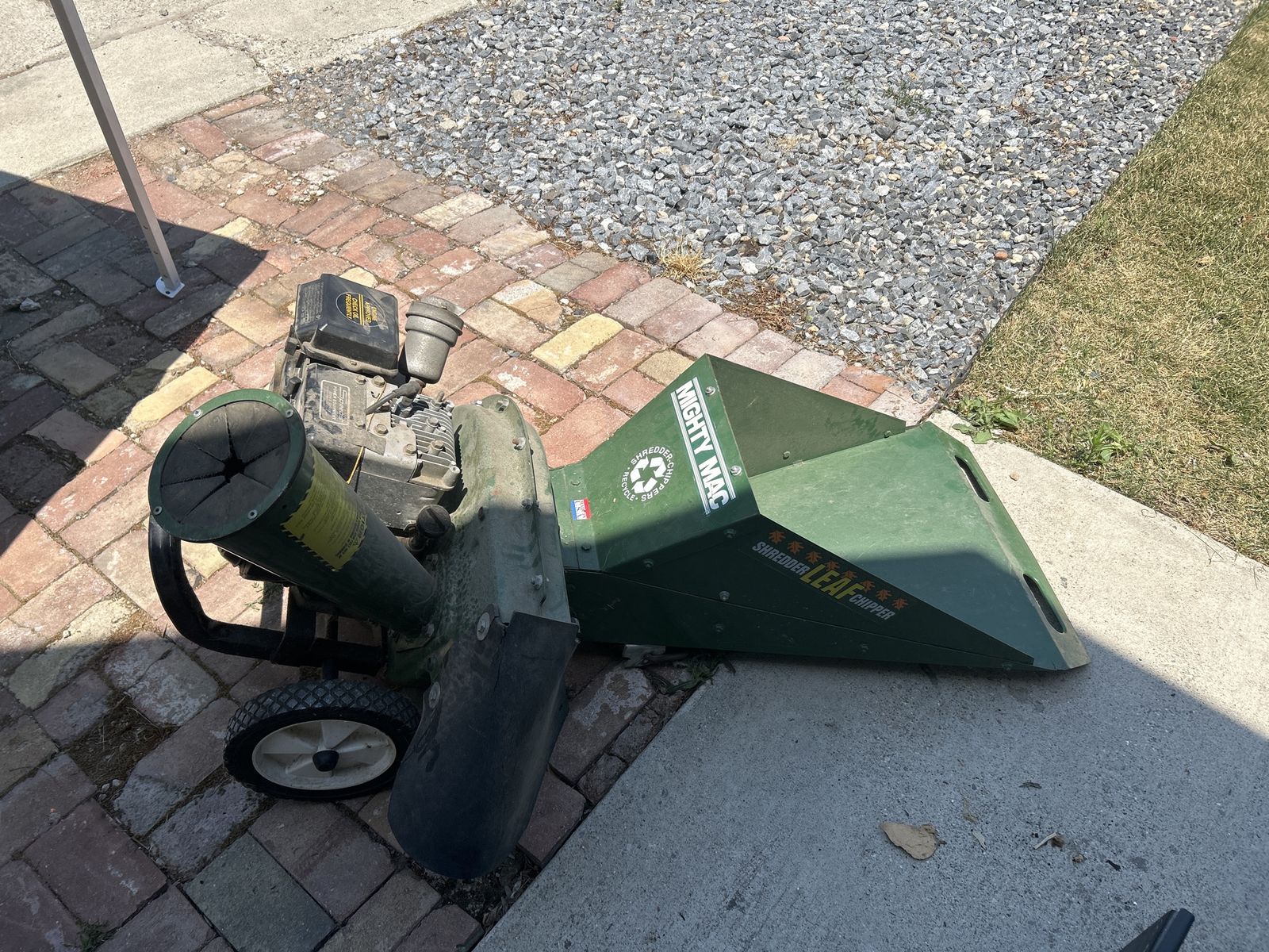 Mighty Mac Shredder/Leaf Chipper - Heavy Duty Outdoor Power Equipment