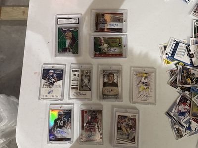 NFL Football Trading Cards - Signed Autographs, Rookies, and Graded Gem Mint 10 (9 Cards)