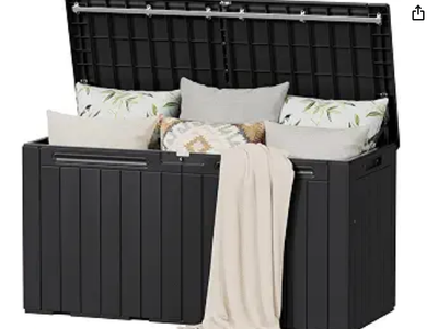 100 Gallon Large Outdoor Storage Box Waterproof