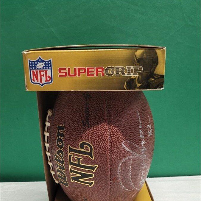 Broncos Vance Johnson Autographed  Football