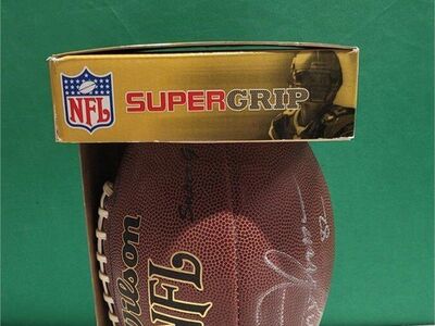 Broncos Vance Johnson Autographed Football