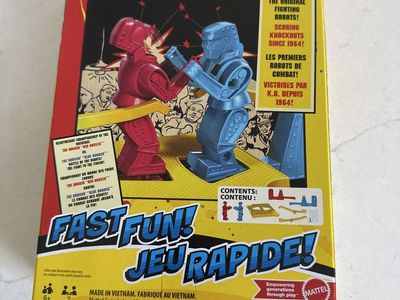 Mattel Rock 'Em Sock 'Em Robots Fighting Game, The Original Since 1964, Ages 6+
