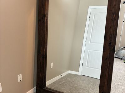 Large Wood Leaning Wall Mirror 46"x69"