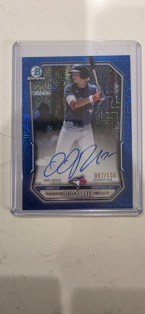 2026 Bowmans JoJo Parker Autograph Blue Refractor /150
