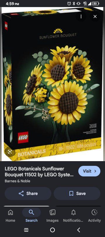 sunflower lego set