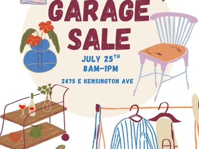 Garage - Estate Sale: Saturday, July 25th, 8am-1pm, 2475 E Kensington Ave, Salt Lake City
