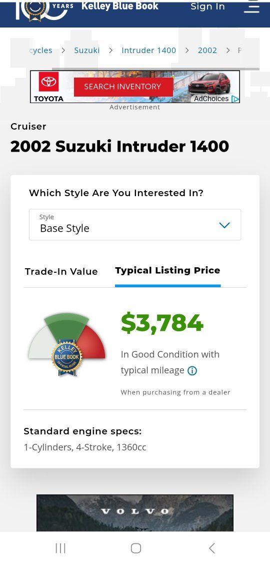 CLEAN! 02 Suzuki Intruder 1400 17k miles