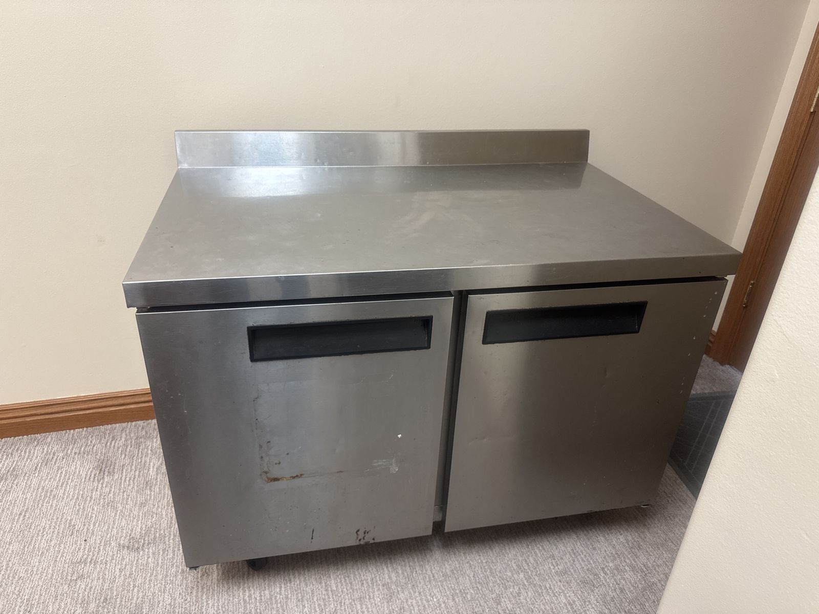 AWT-48 48" Stainless Steel 2-Door Reach-In Refrigerator/Worktop Cooler