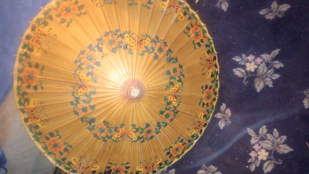 Oriental rice umbrella