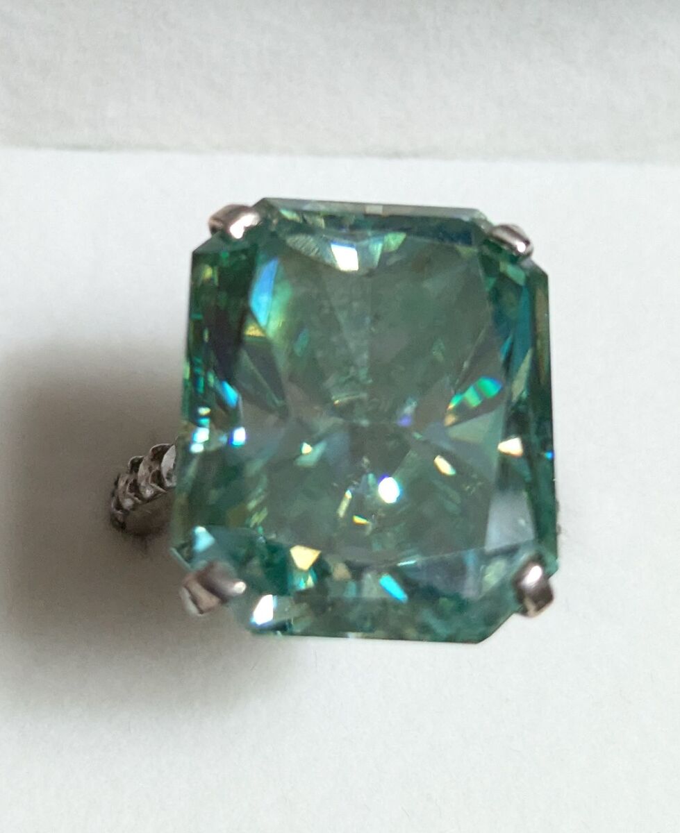 35.5 CT HTPT Blue Diamond Ring