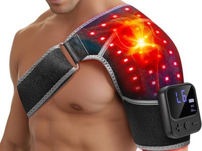 NEW Cordless Red Light Therapy for Shoulder with Massage, 5000mAh Battery Portable Red Light Therapy