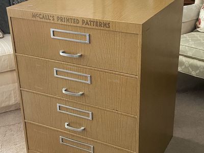 Vintage McCall’s Pattern Sewing Craft Cabinet