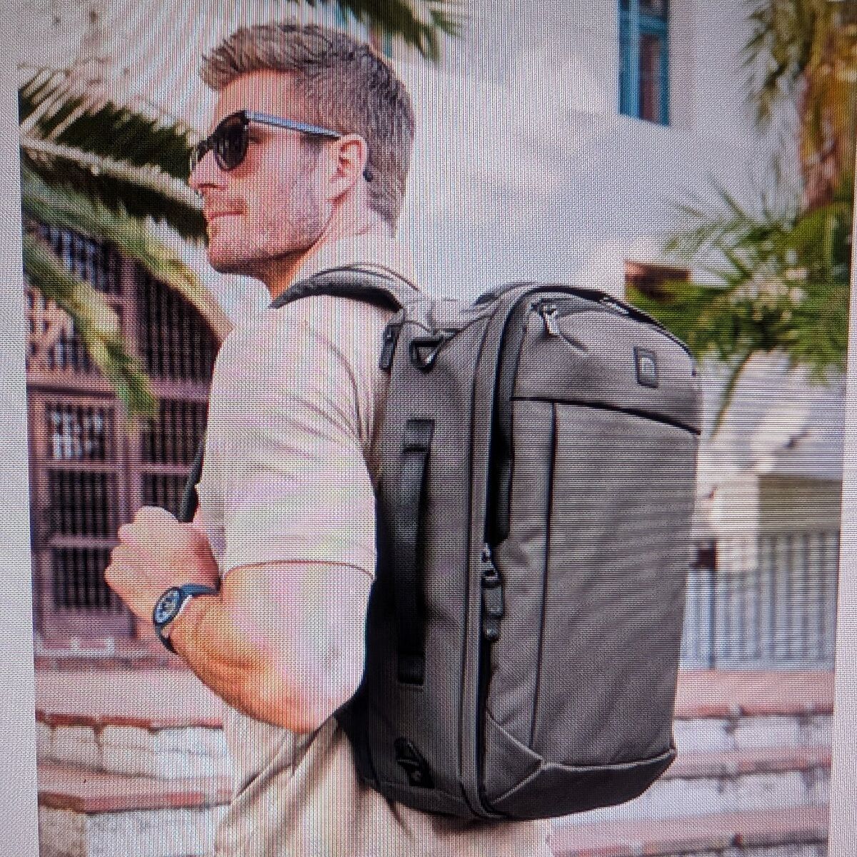 Travis Mathew lateral convertible backpack