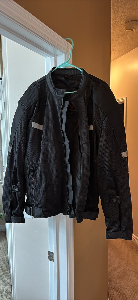 Men’s Motorcycle Jacket w/Armor All Weather 3XL