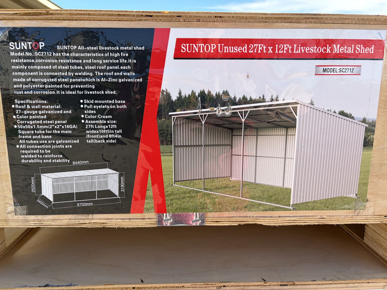 12'x27' Loafing Shed