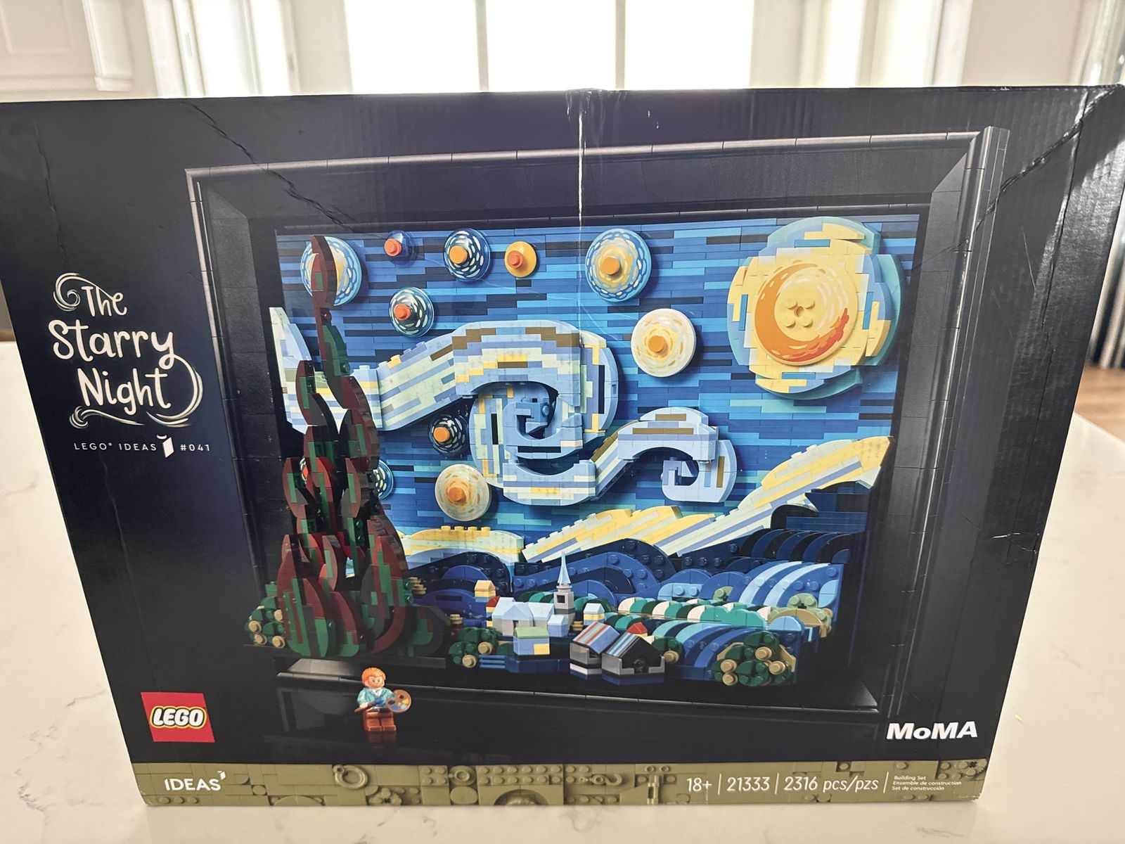 LEGO Ideas 21333 The Starry Night MoMA Art Building Set, 2316 Pieces, New Unopened