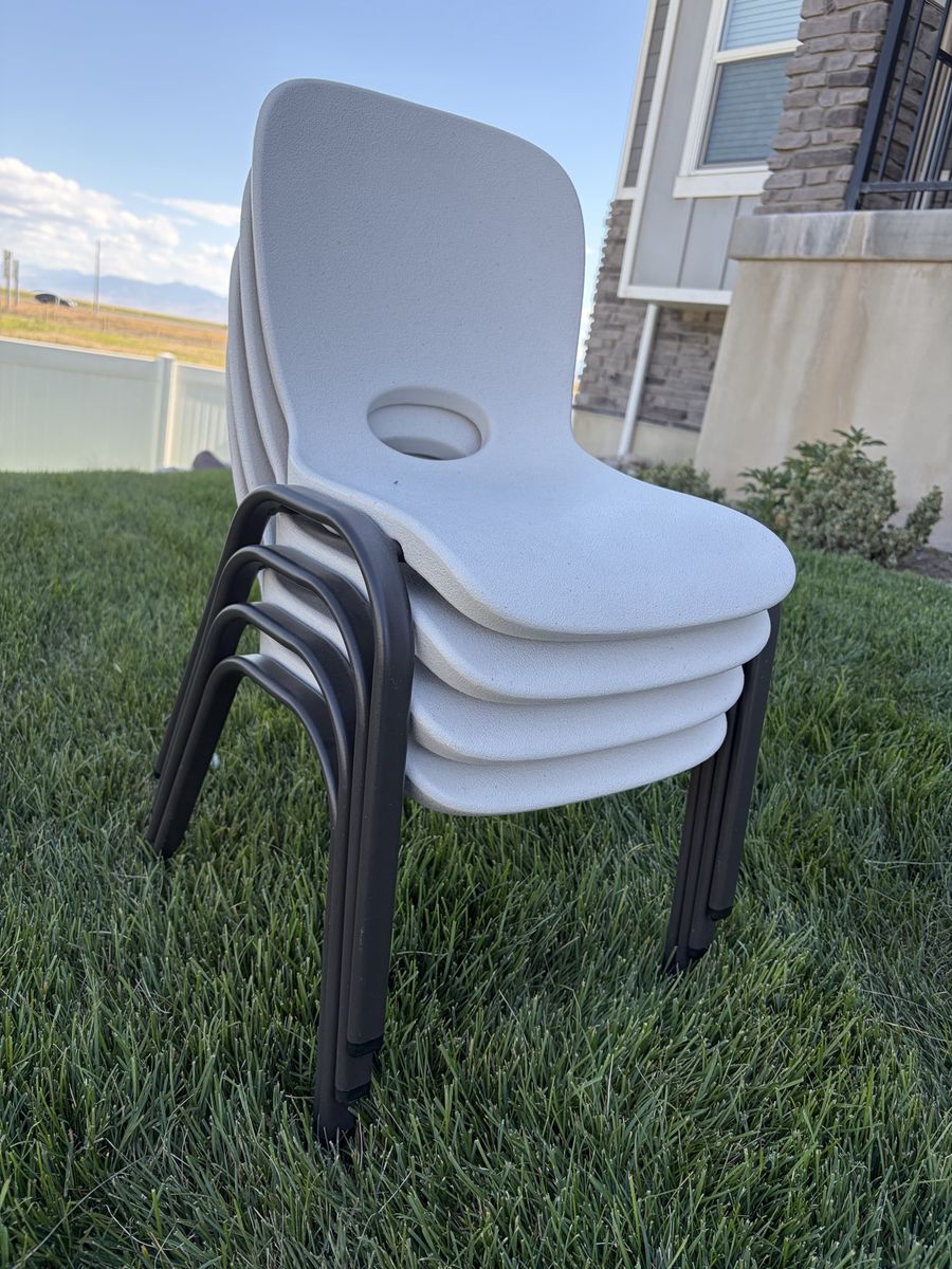Lifetime Stacking Chairs — Set of 4 (Kids/Mini Size)