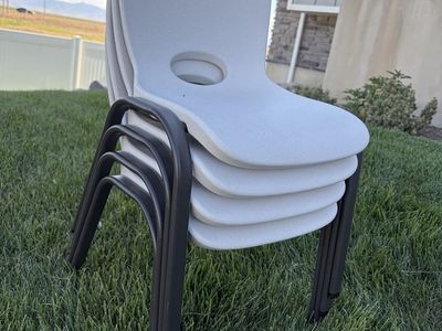 Lifetime Stacking Chairs — Set of 4 (Kids/Mini Size)