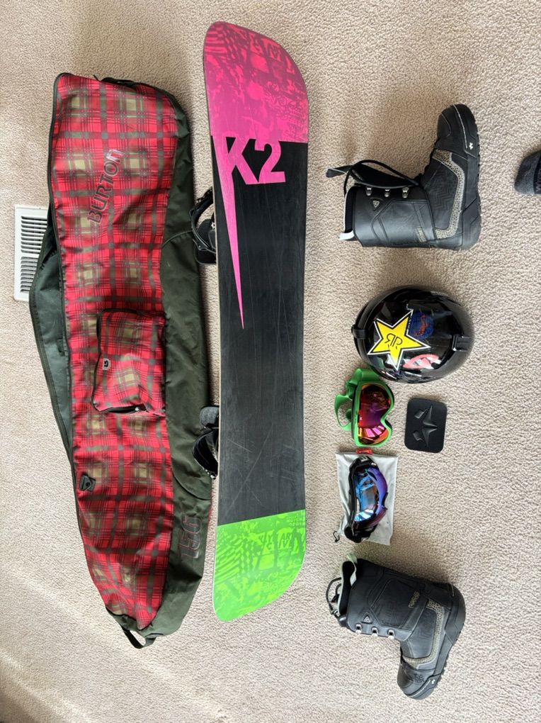 Complete K2 / Rome Snowboard Setup