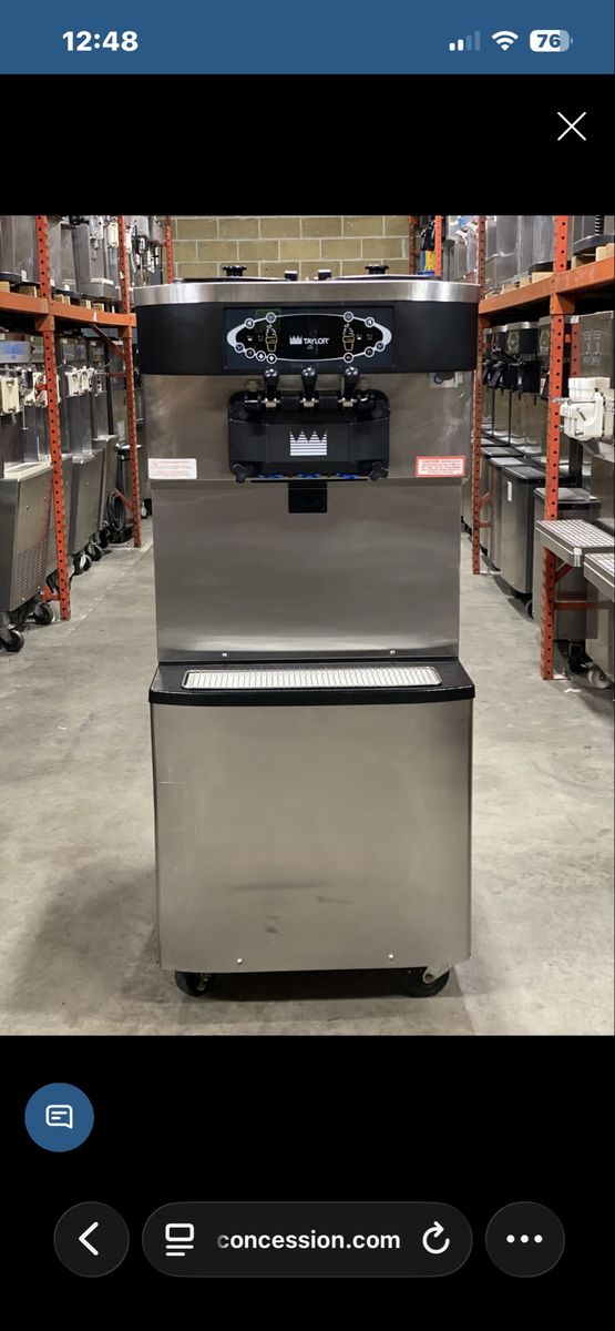 Taylor C713 Commercial Soft Serve Ice Cream & Frozen Yogurt Machine - Stainless Steel, Floor Model