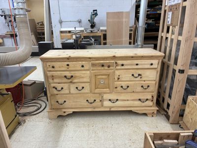 A brand new refurbished dresser, professionally redone